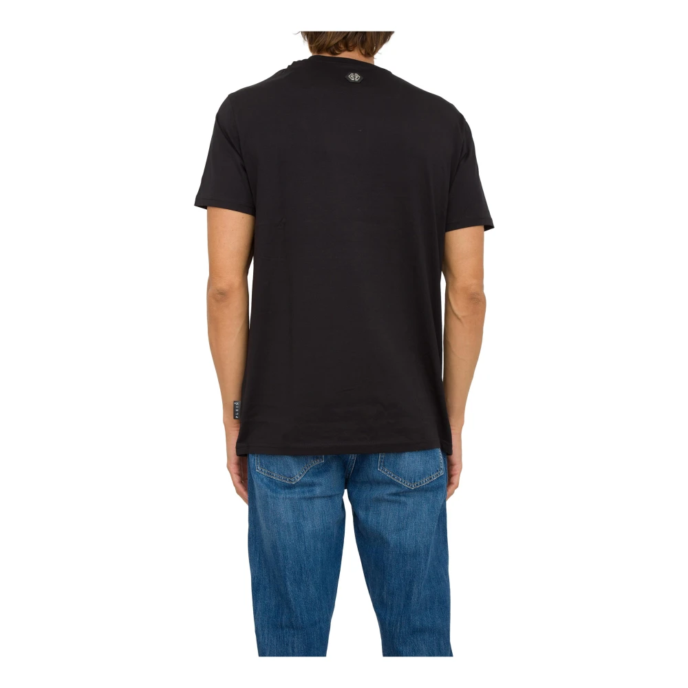 Philipp Plein Casual Katoenen T-Shirt Black Heren
