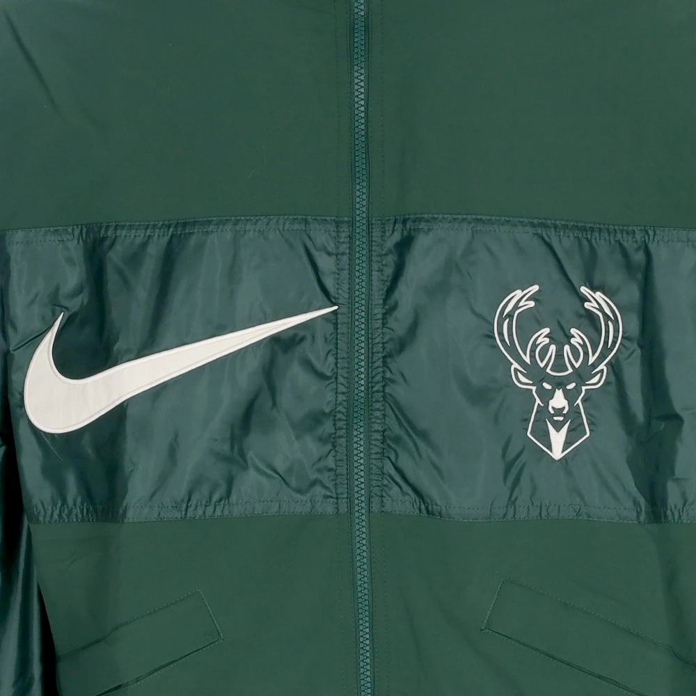 Nike Milwaukee Bucks Lichtgewicht Jas Green Heren
