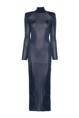 blue-dress-with-mock-neck
