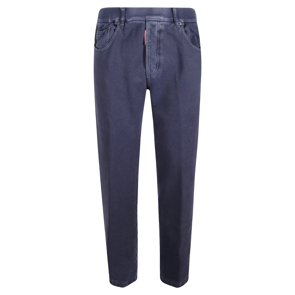 Dsquared2 Men's Blue Slim-Fit Trousers, M, Trousers Denim