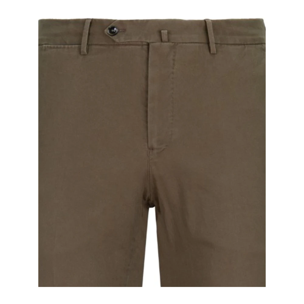 PT Torino Heren Knoop Rits Broek Brown Heren
