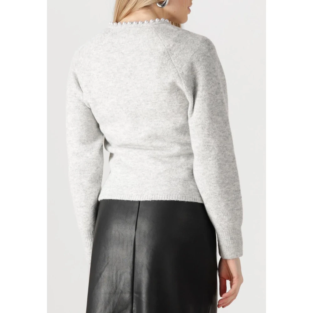 NEO NOIR Parel Gebreid Vest White Dames