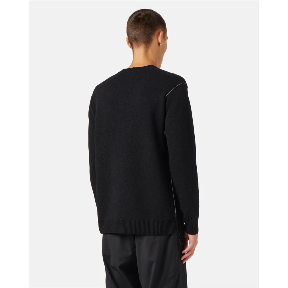 Iceberg Trui van wolmix met ronde hals Black Heren