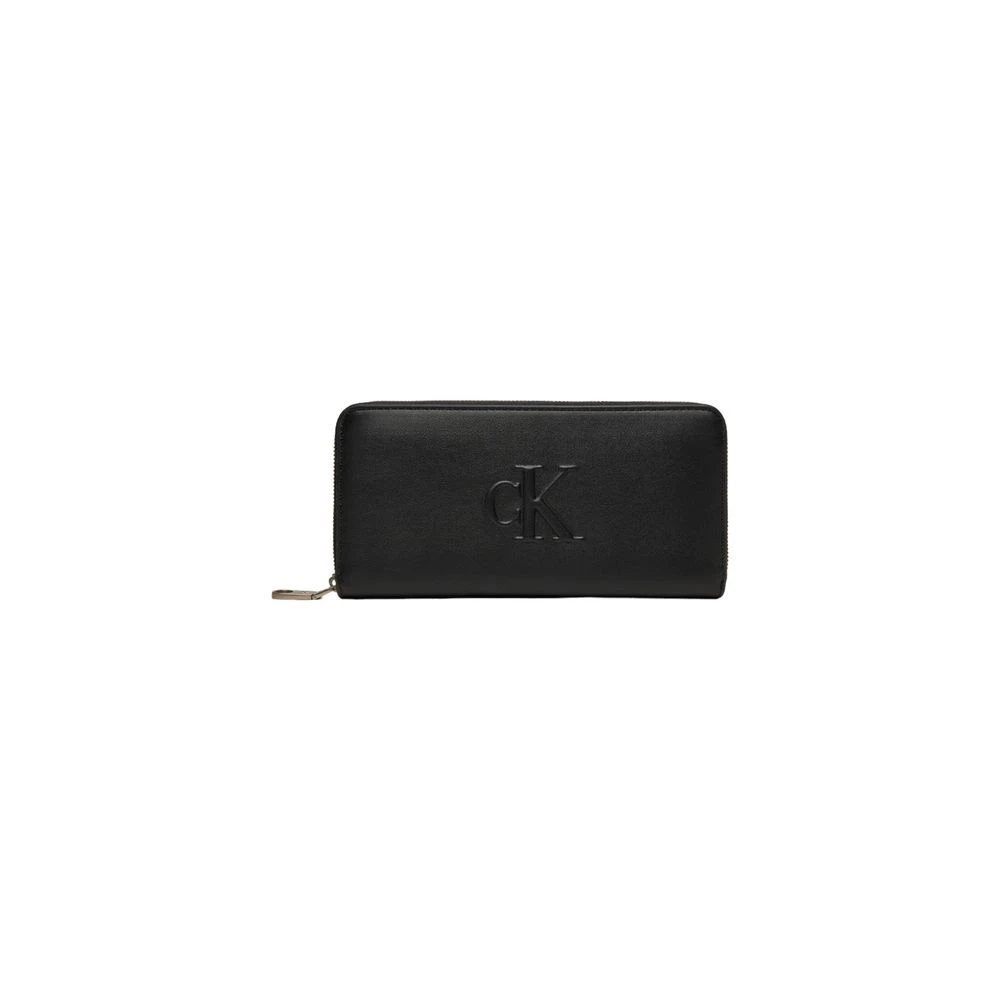 Calvin Klein Jeans Zwarte Damesportemonnee Herfst Winter Collectie Black Dames