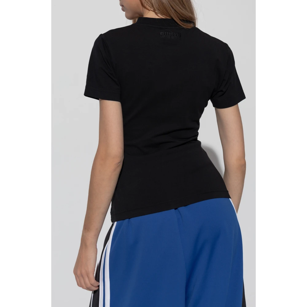 Vetements T-shirt met print Black Dames