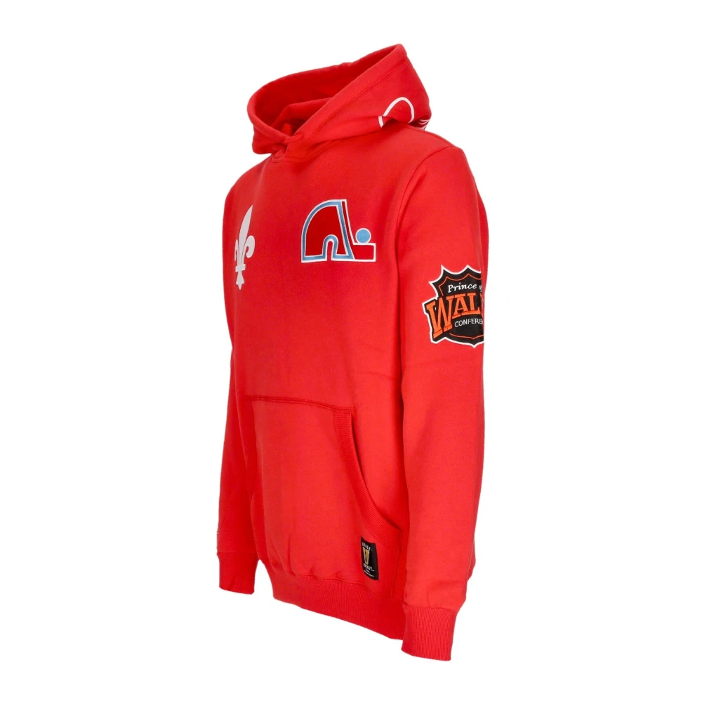 Mitchell & Ness Quebec Nordiques Fleece Hoodie Rood Red Heren