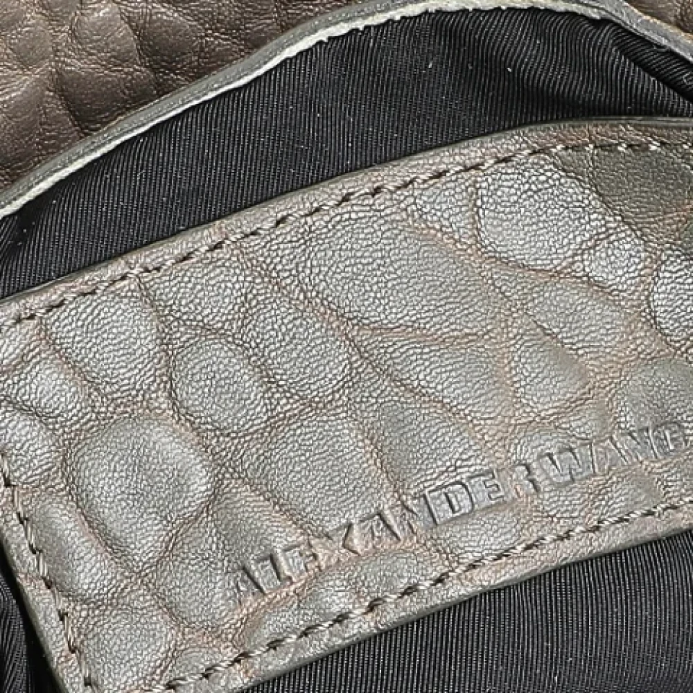 Alexander Wang Pre-owned Leather shoulder-bags Gray Dames
