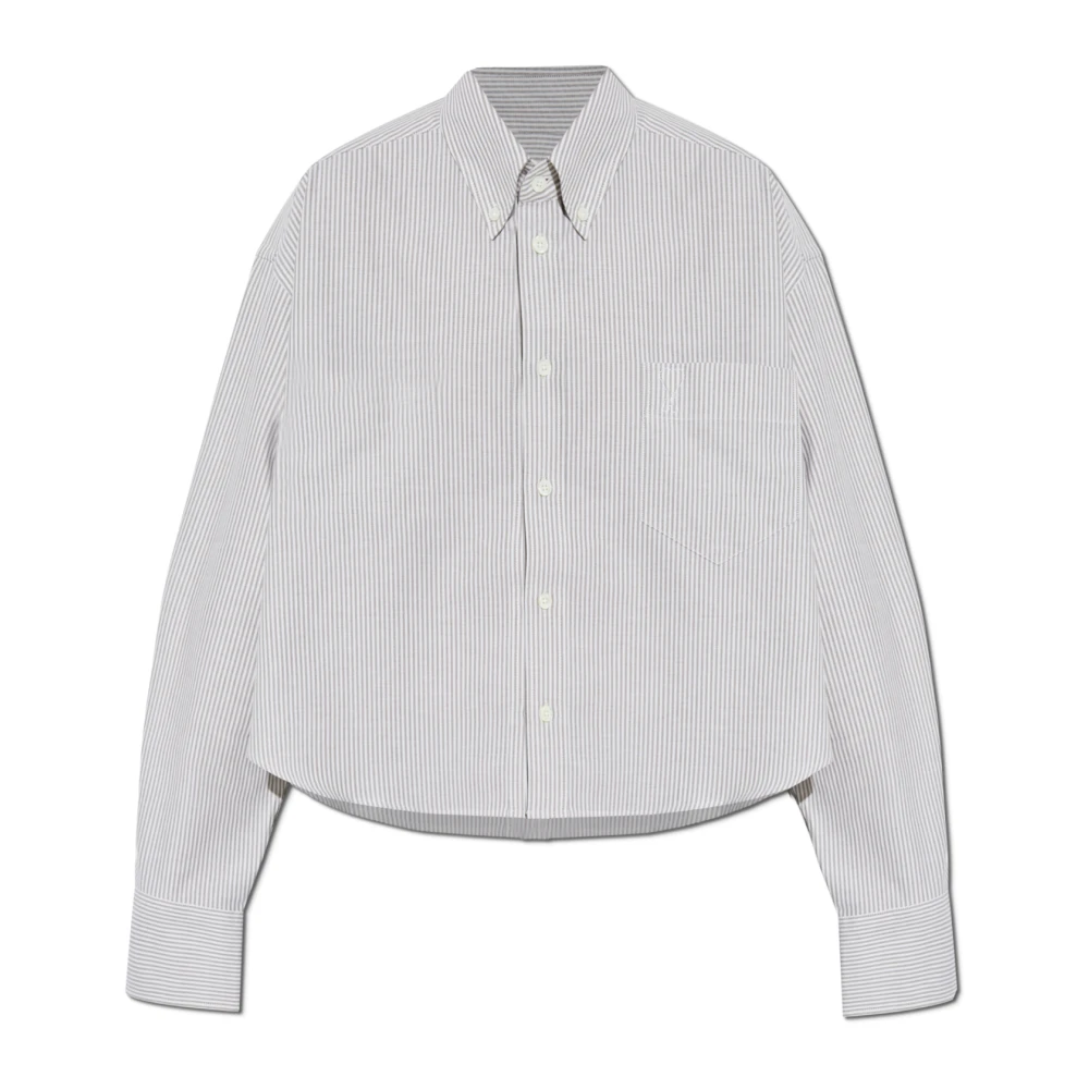 Ami Paris Overhemd met streepmotief Gray Dames