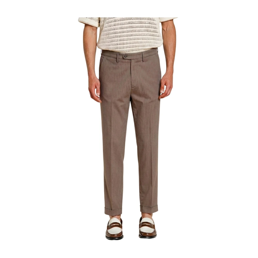 Mason's Uomo Marrone Pantaloni, M, New,