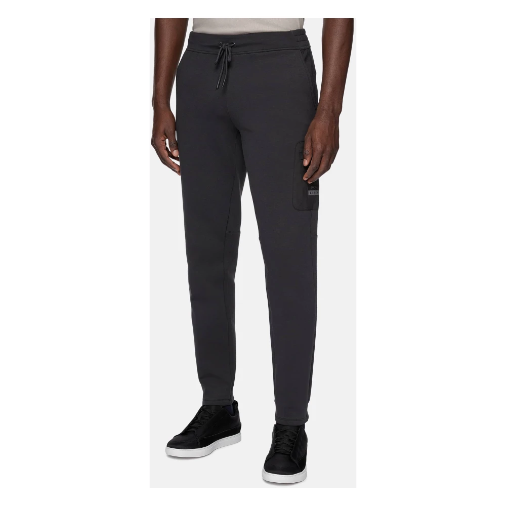 Boggi Milano Lichtgewicht Scuba Katoenen Blend Broek Beige Heren