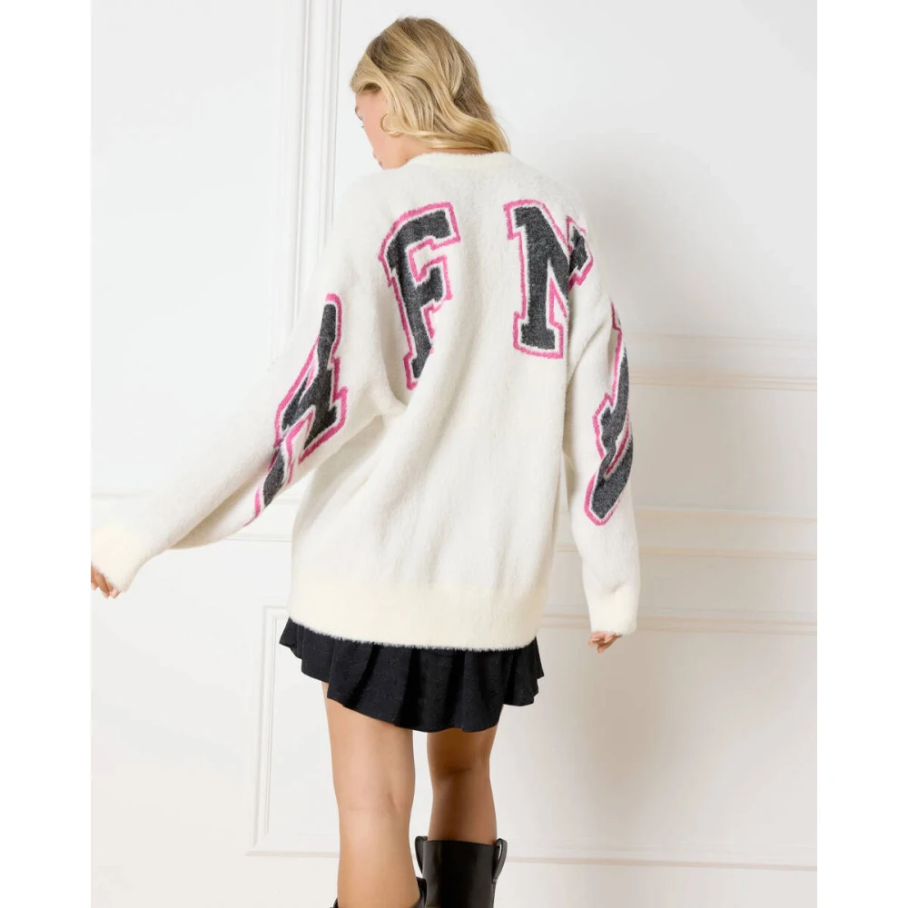 Refined Department Neva Sweater White Dames