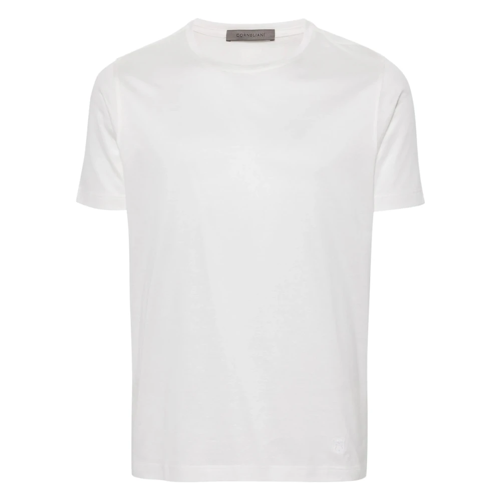 Corneliani Casual wit katoenen T-shirt White Heren