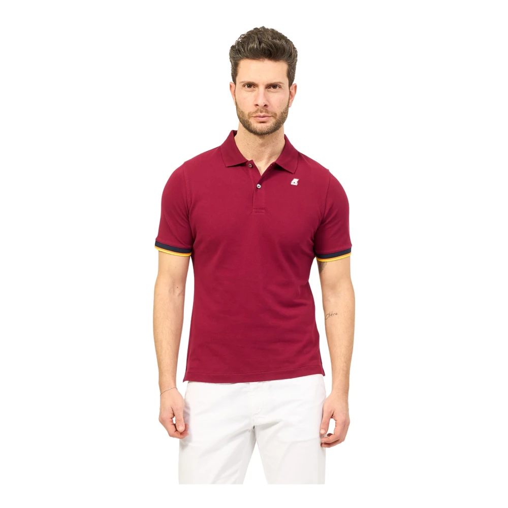 K-way Rode Vincent Polo Shirt Red Heren