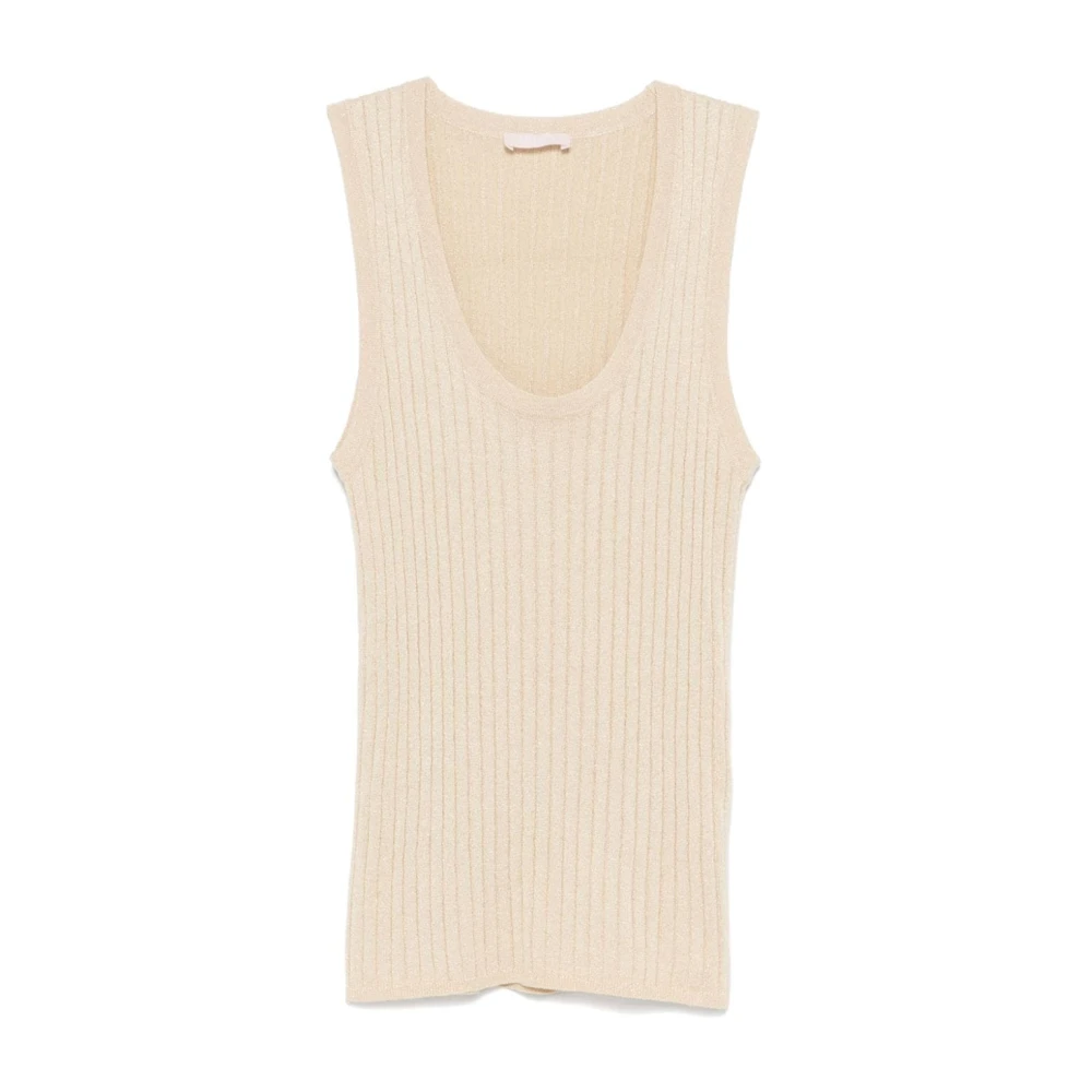 Liu Jo Gouden Sweaters voor Vrouwen Beige Dames