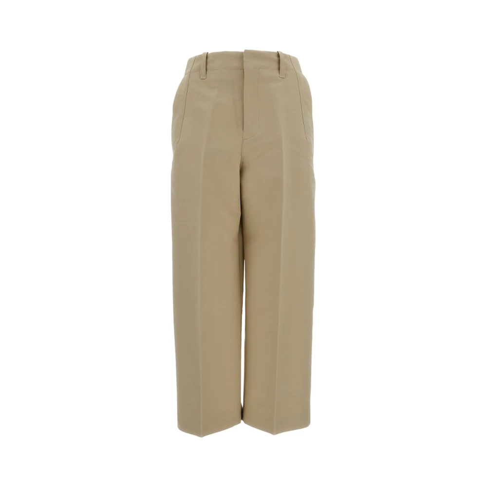 Jacquemus Beige Wide Trousers, Male, M, The Pastro Trousers