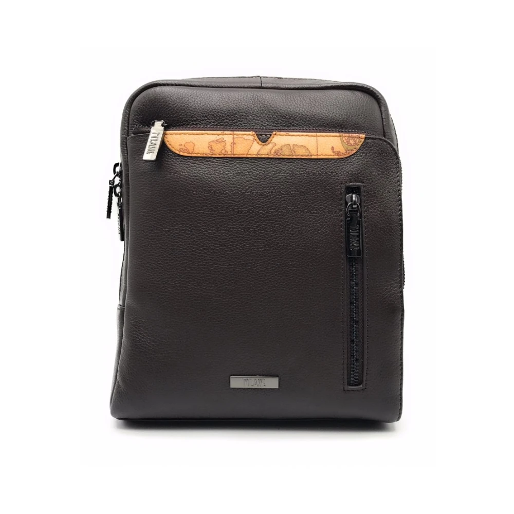 Alviero Martini 1a Classe Geo Classic Schoudertas Black Heren
