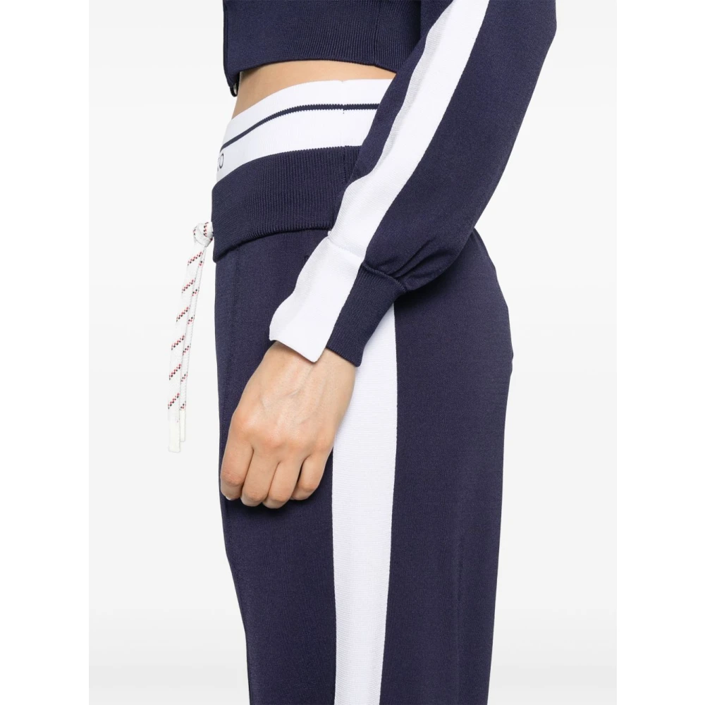pinko Blauwe Broek met Trekkoord Tailleband Blue Dames