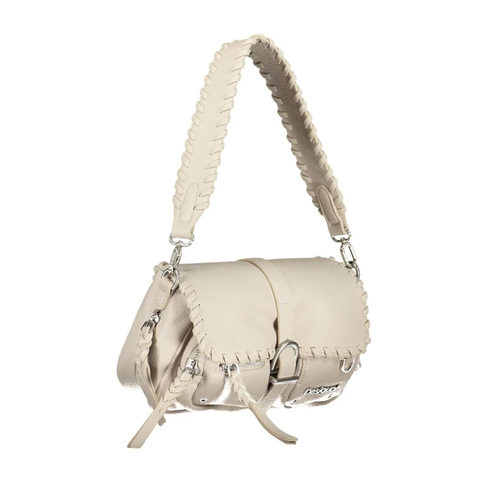Desigual Gevlochten Schouderhandtas Room White Dames