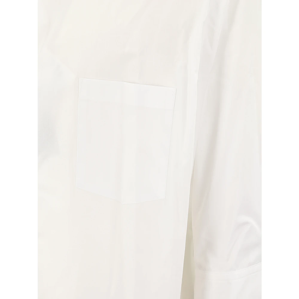 Comme des Garçons Overhemd met dubbele mouwen en zak White Heren