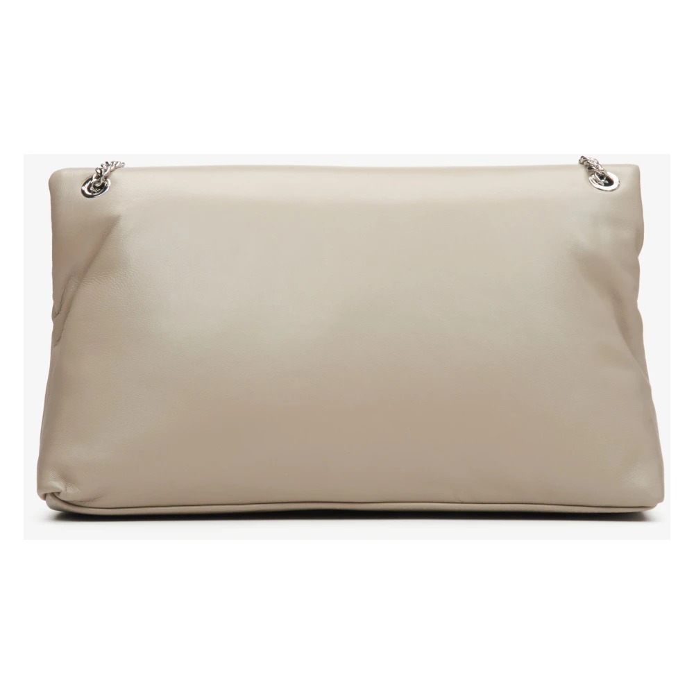 Estro Dames Beige & Grijs Ketting Schouder Handtas Er00114984 Gray Dames