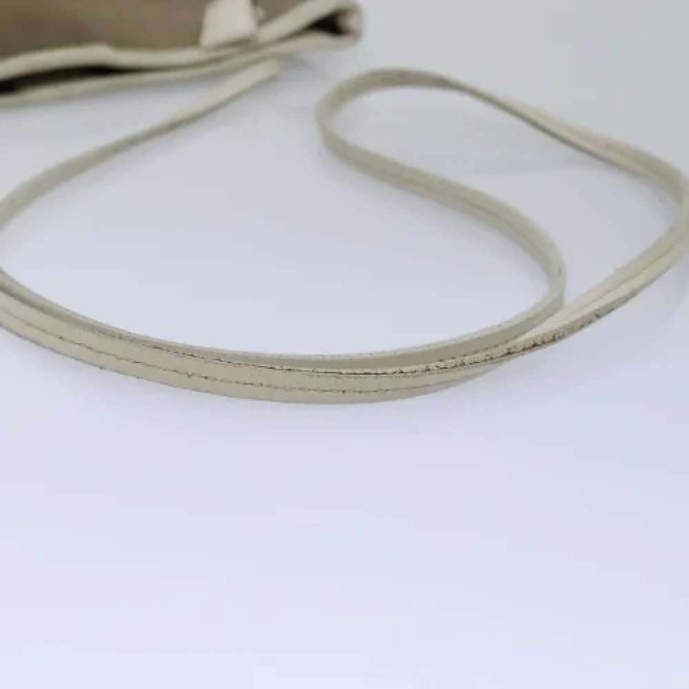 Prada Vintage Pre-owned Canvas prada-bags Beige Dames