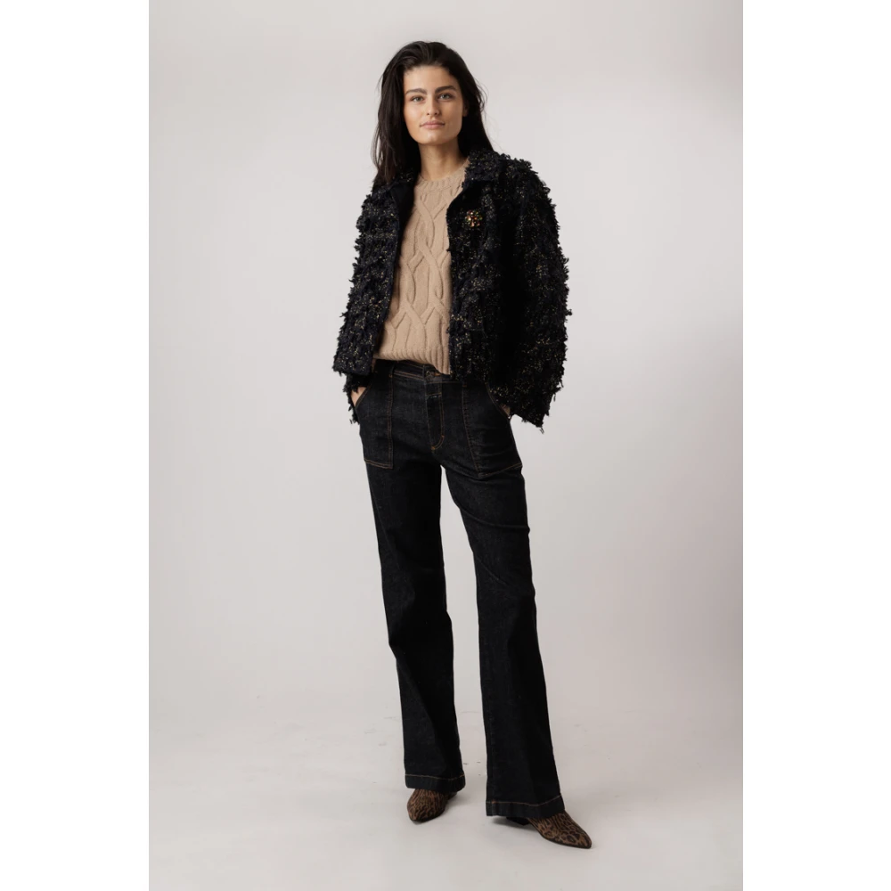 closed Retro Stijl Donkere Denim Jeans Blue Dames