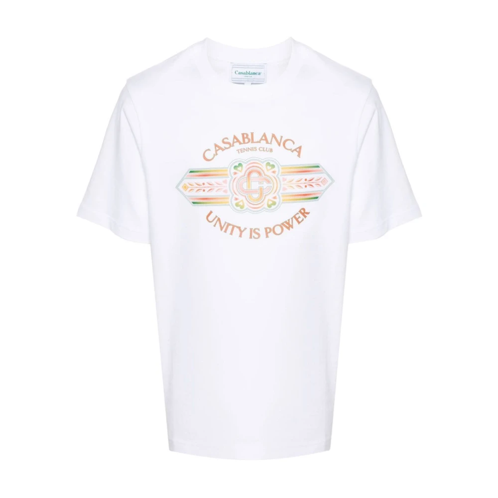 Casablanca Eenheid Kracht T-shirt White Heren