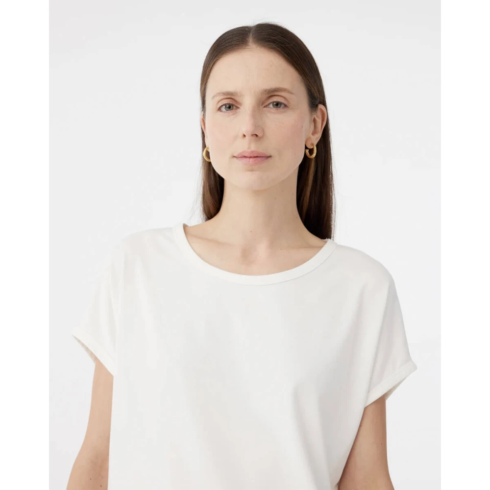 Knit-ted Emma T-shirt in gebreide stijl Beige Dames