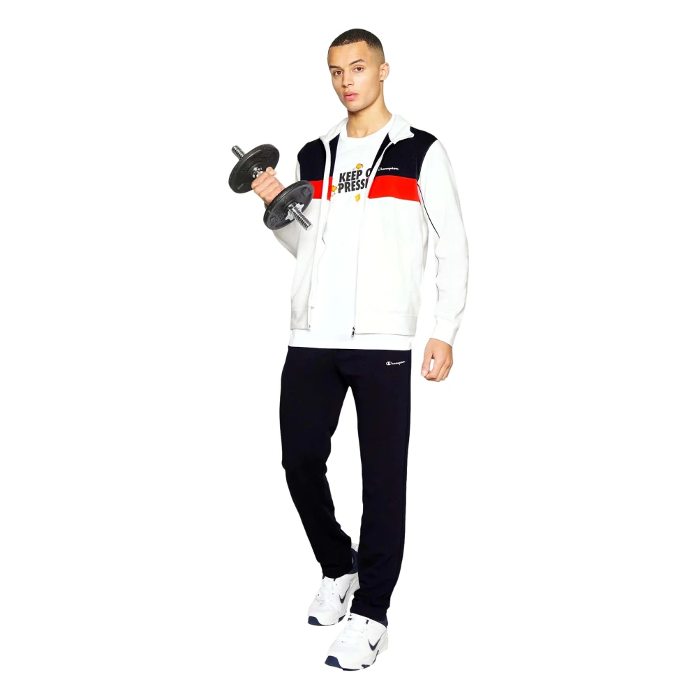 Champion Lange mouwen T-shirt White Heren