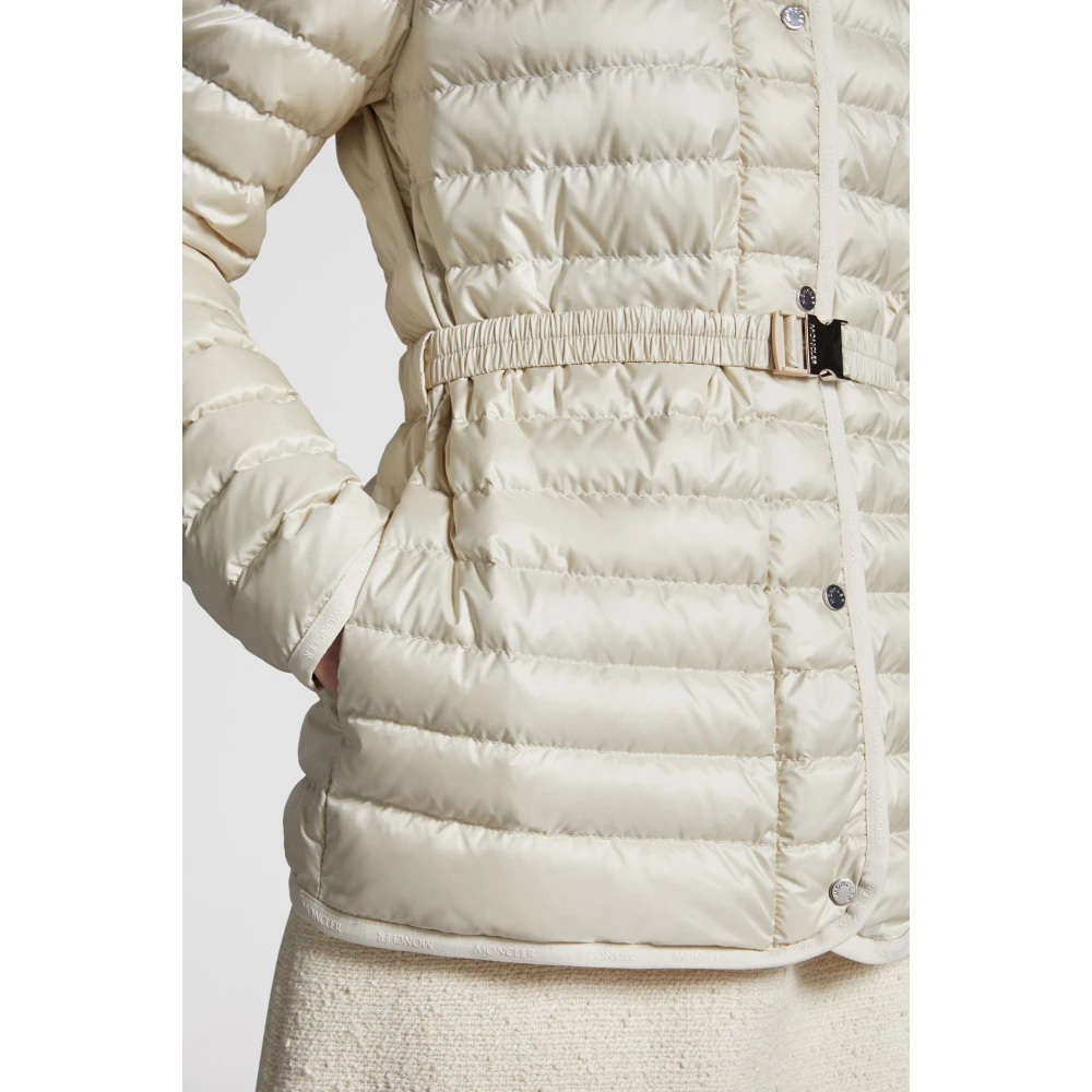 Moncler Gewatteerde Winterjas Beige Dames