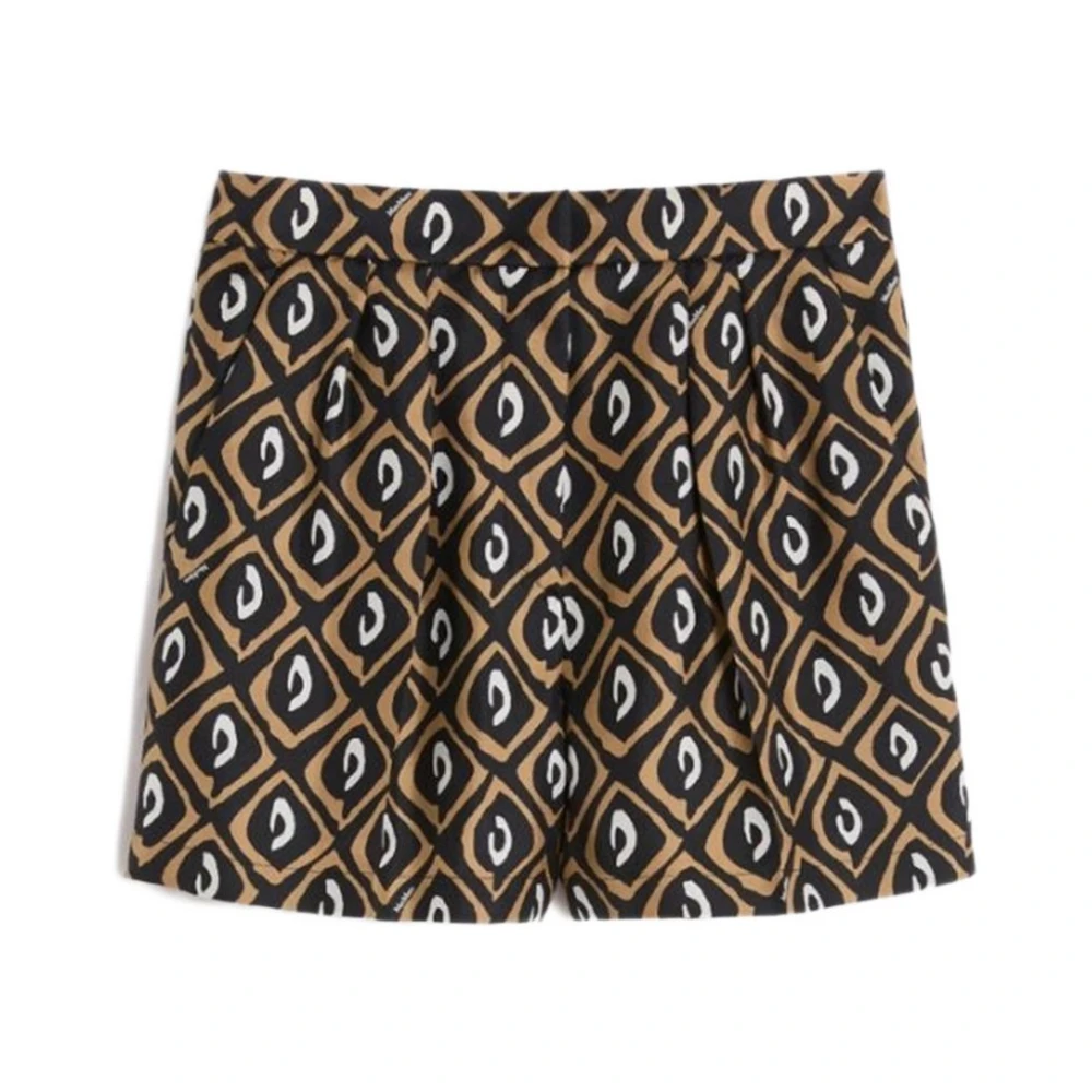 Max Mara Multicolor Quinoa Shorts - Female - Short Shorts - Xs - Shorts