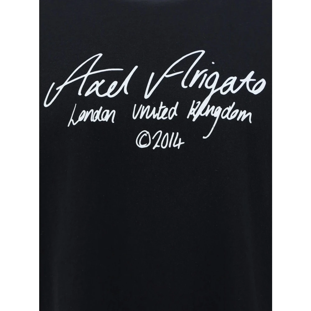 Axel Arigato Zwart Katoenen Jersey Logo T-shirt Black Heren
