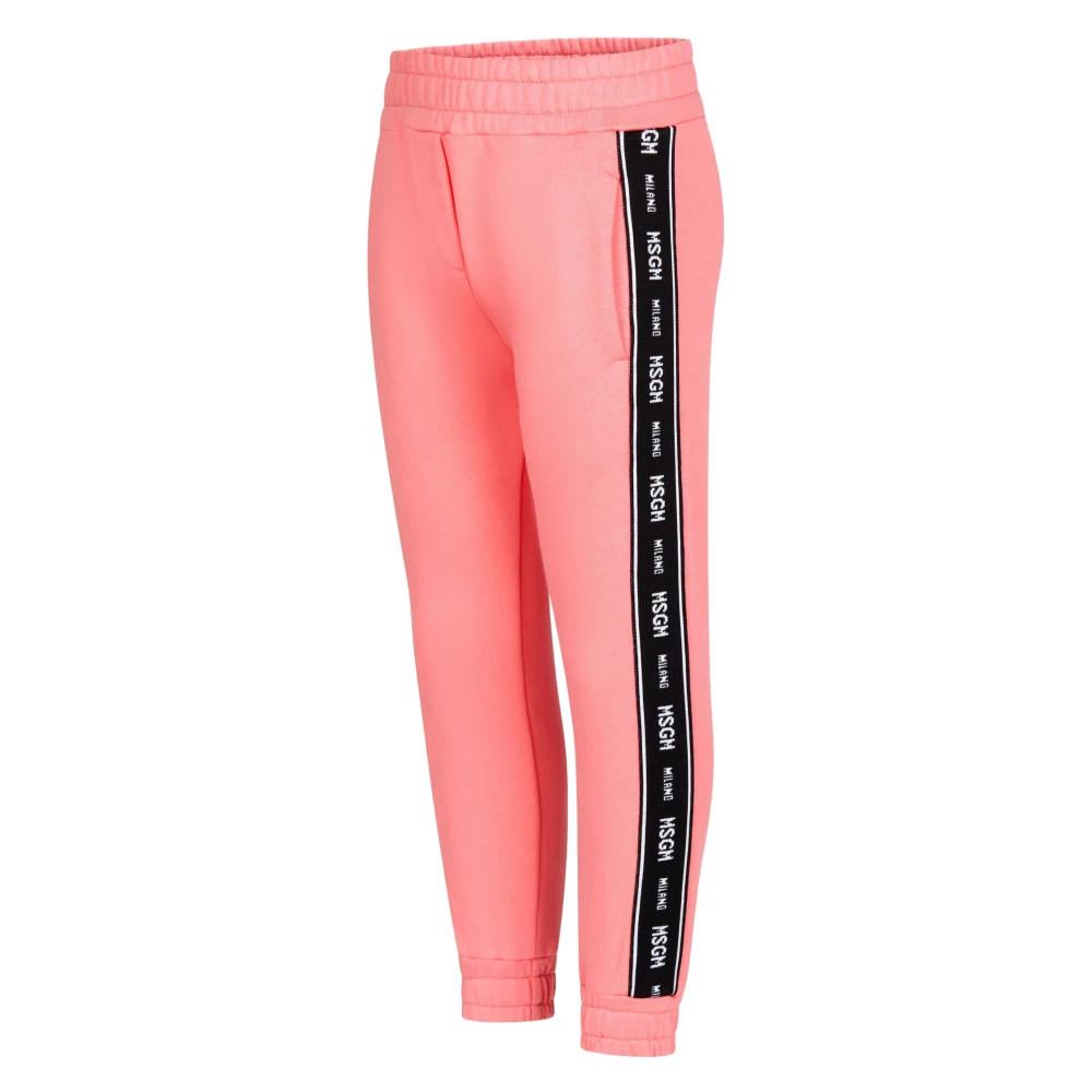 Msgm Girls Joggers - Female - Sweatpants - Pink - 4 Y - Kids