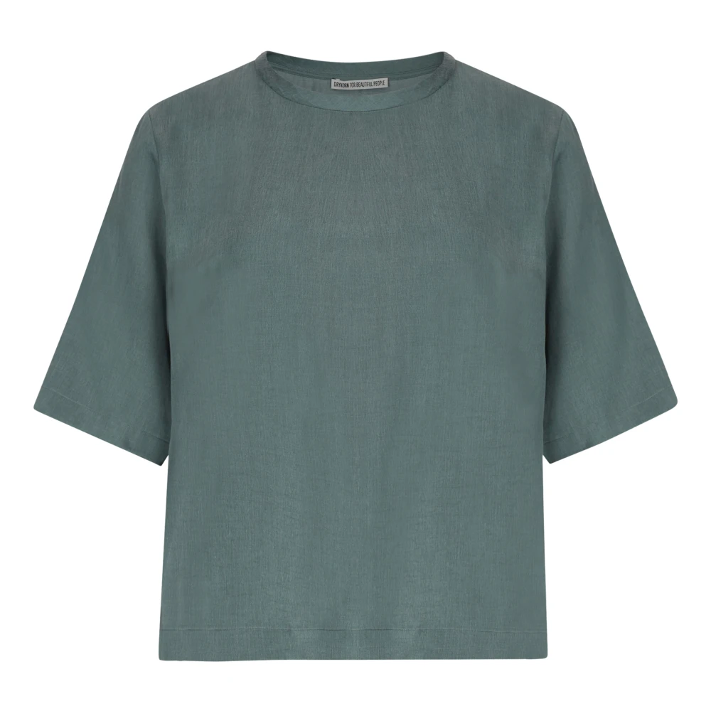 Drykorn Diedra Shirt-Blouse in Groen Cupro Green Dames