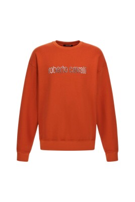 sweatshirt-orange-avec-logo-fabrique-en-italie