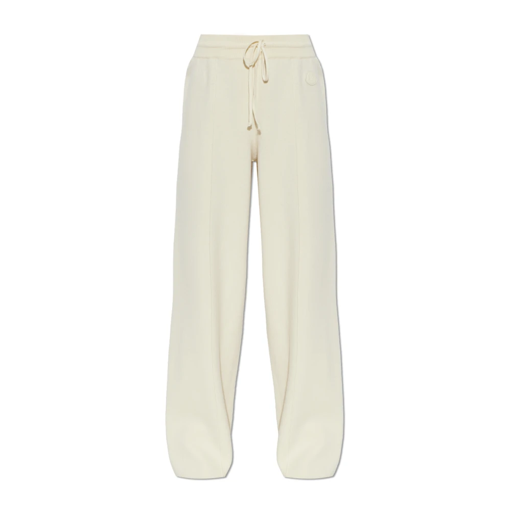 Moncler Donna Pantaloni In Misto Lana, Cotone E Cashmere Beige It Taglia 42- Mytheresa - Immagine 3