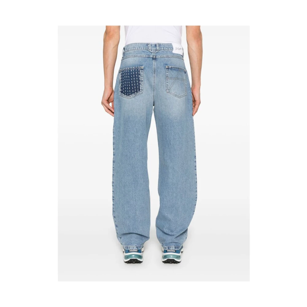 Axel Arigato Lichtblauwe Klassieke Five Pocket Jeans Blue Heren