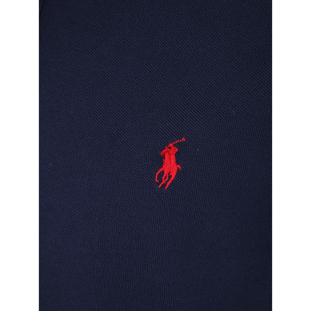 Polo Ralph Lauren Navy Gebreide Polo Blue Heren