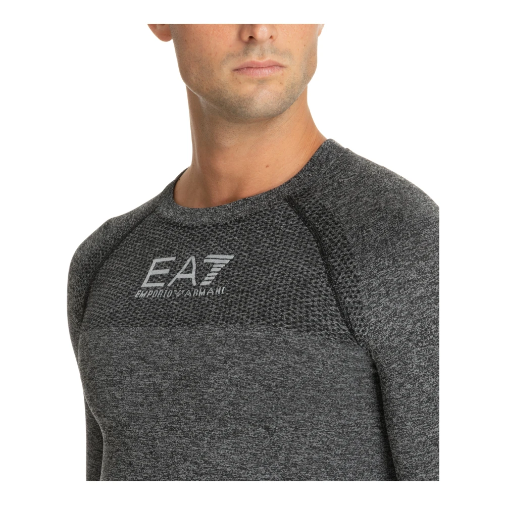 Emporio Armani EA7 Effen Logo Geborduurd Trainingspak Set Gray Heren