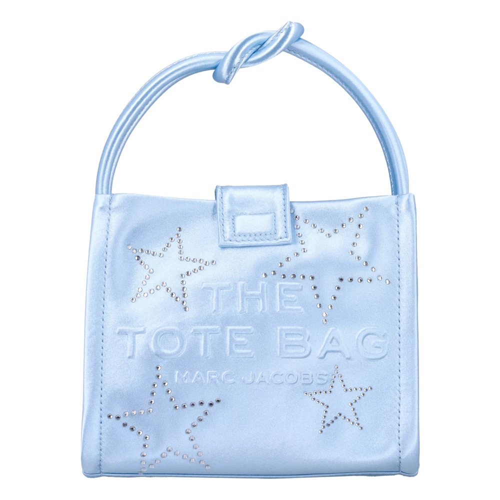 Marc Jacobs Satin Mini Tote Tas Blue Dames