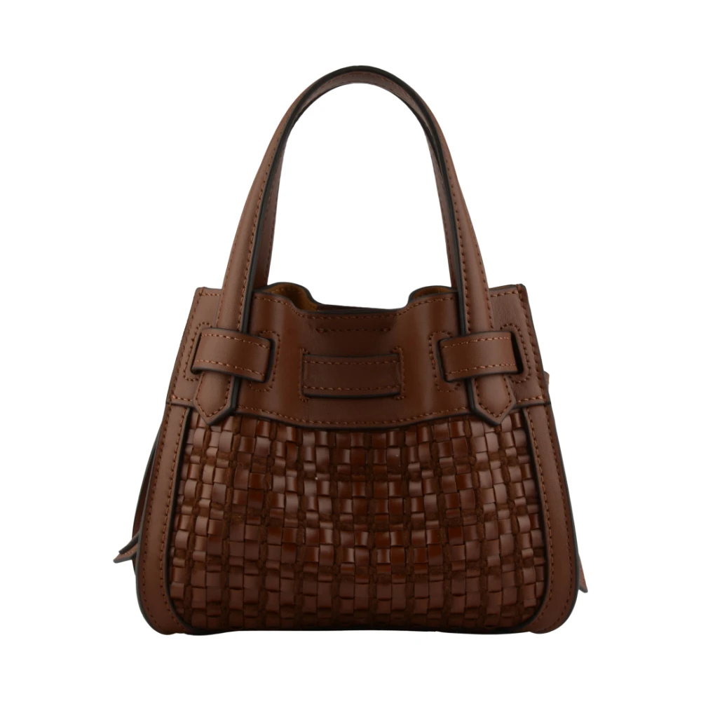 Pourchet Paris Braided Blossom Handtas Brown Dames