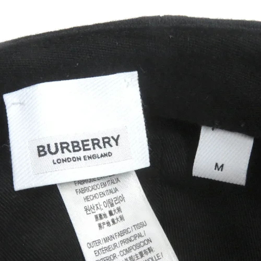 Burberry Vintage Pre-owned Cotton hats Black Dames