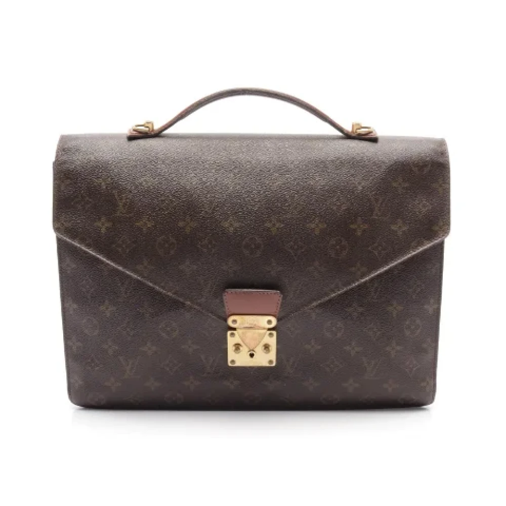 Louis Vuitton Vintage Pre-owned Canvas briefcases Brown Dames