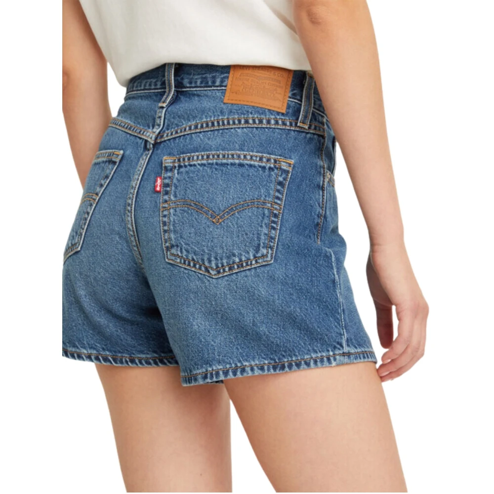 Levi's Vintage Mom Shorts Blue Dames
