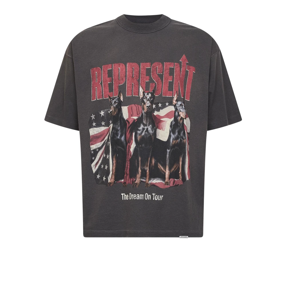 Represent Men's Gray Oversized Graphic T-Shirt - T-Shirts - Xl - Tops