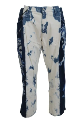Unik Print Denim Jeans Acid