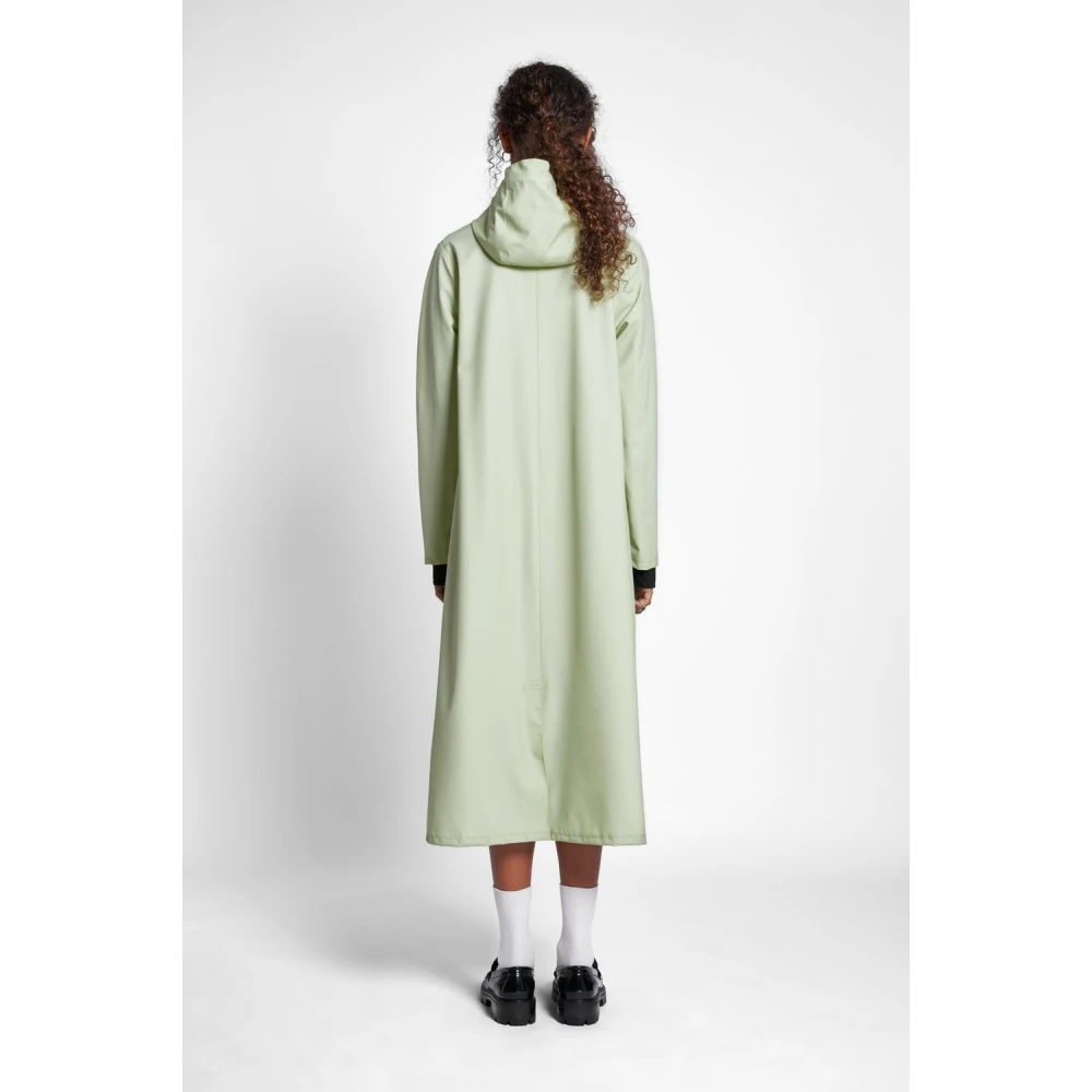 Stutterheim Lichtgewicht Knielange A-Lijn Regenjas Green Dames