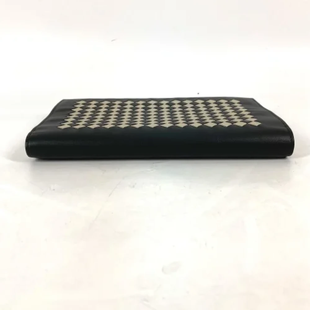 Bottega Veneta Vintage Pre-owned Leather wallets Black Dames