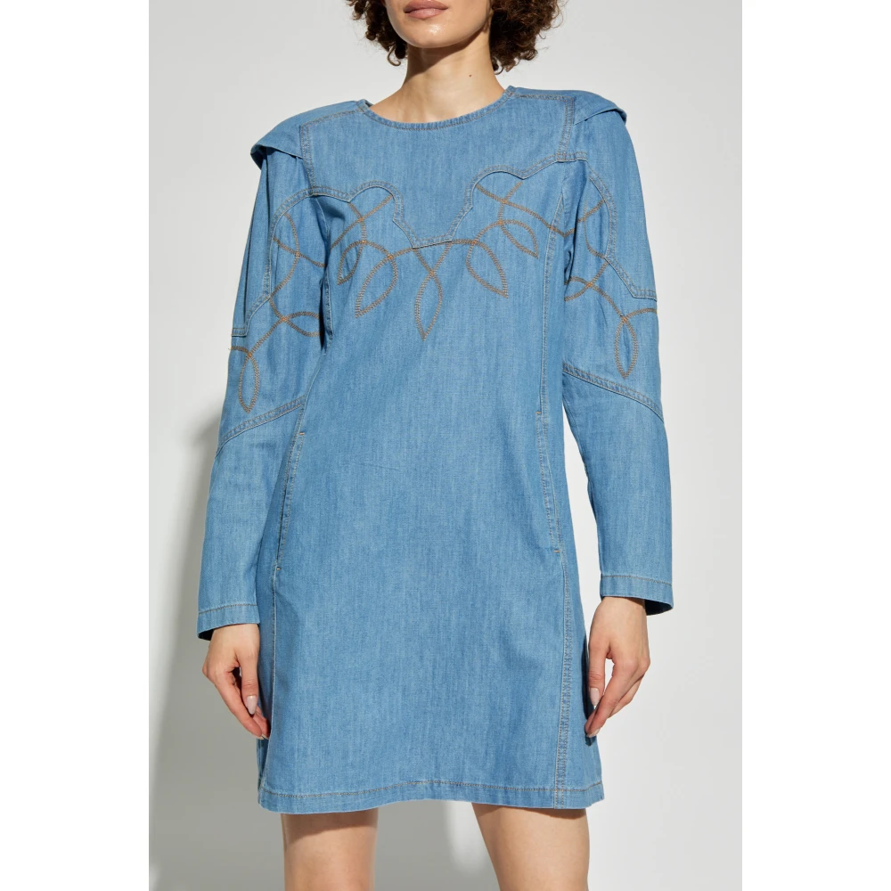 Munthe Denim jurk Blue Dames