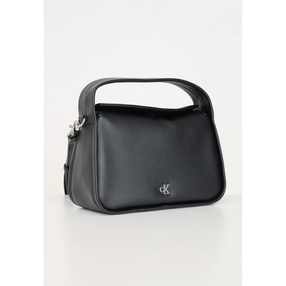 Calvin Klein Zwarte Mini Block Schoudertas Black Dames